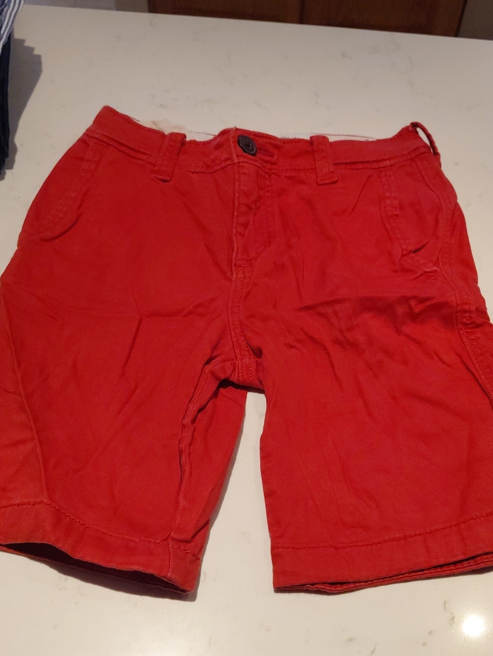Men's Red Casual Cotton Shorts